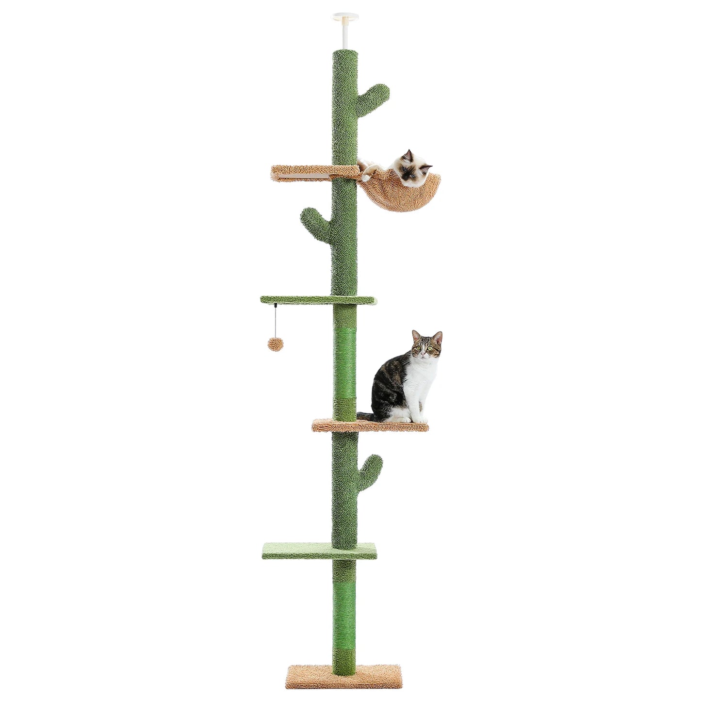 Cat Tree Scratching Post Hammock Dangling Ball