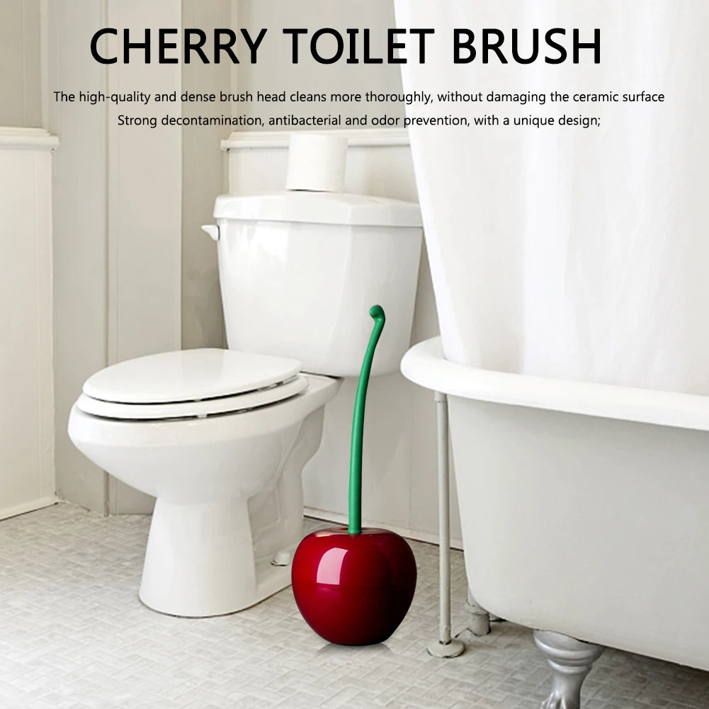 Creative Toilet Brush Cherry Shaped Cleaning Tool