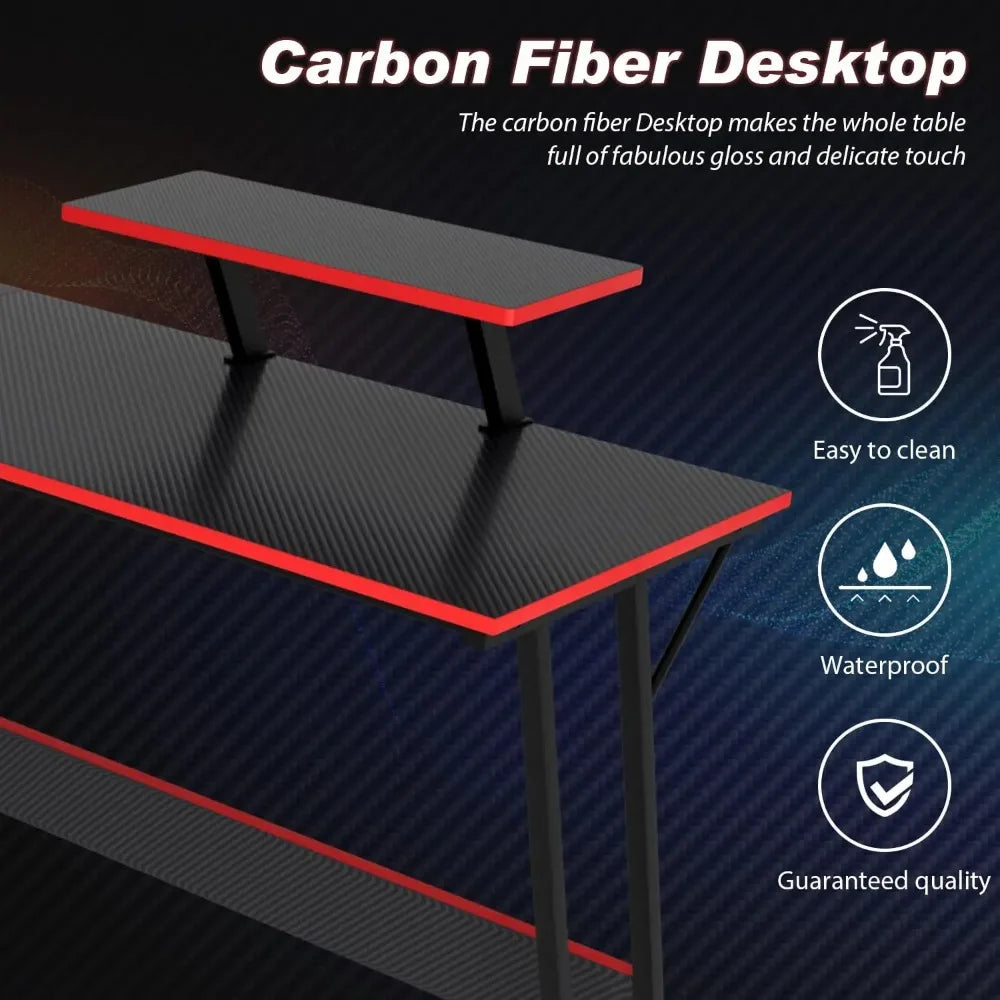 L Shaped Desk Corner Gaming Desk Large Desktop