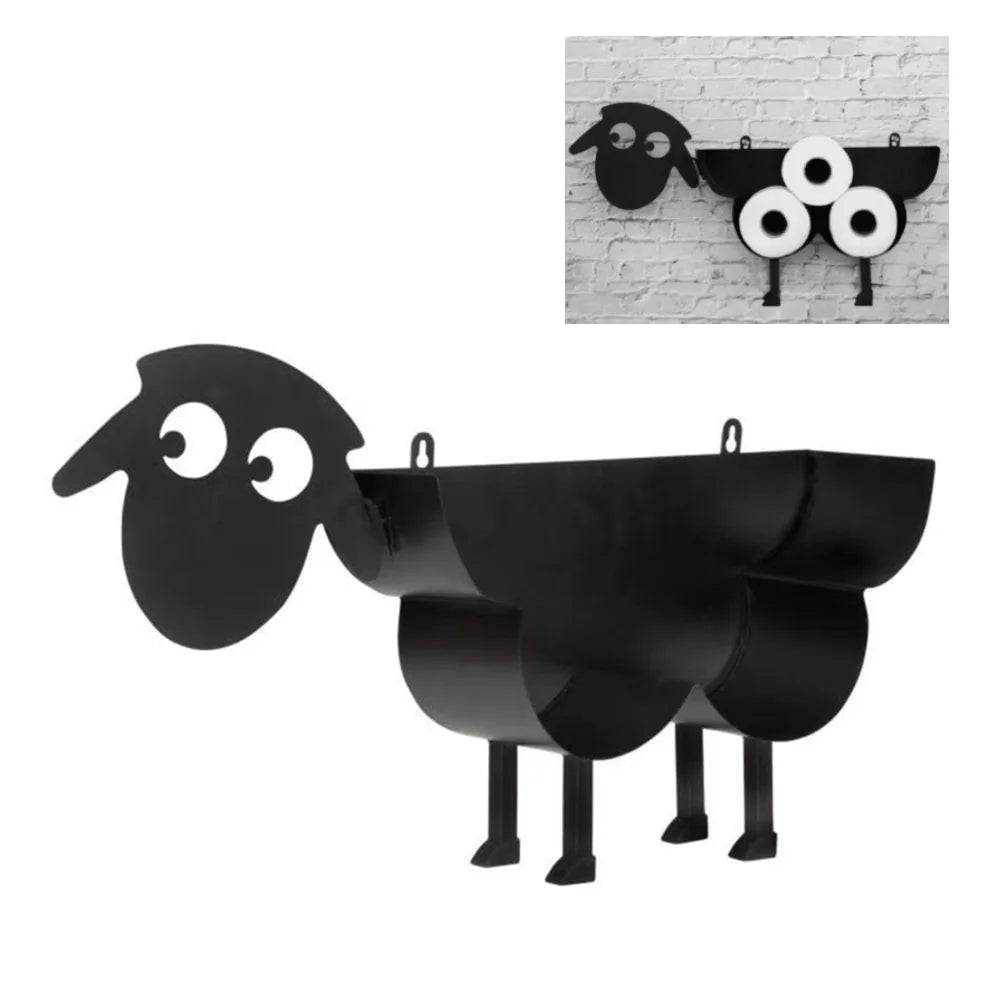 Sheep/Puppy Decor Toilet Paper Holder Storage