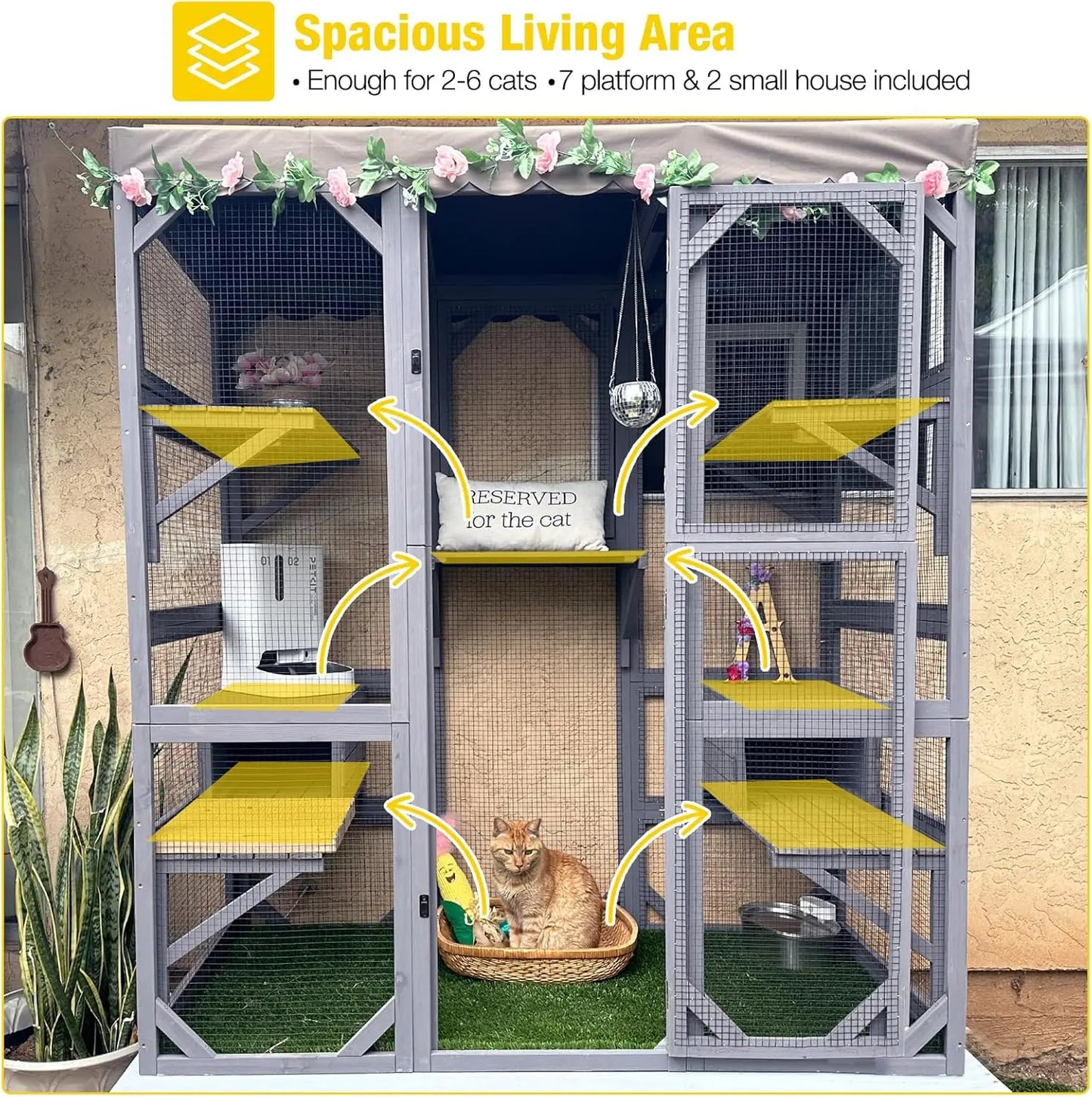 Catio Enclosure House for Cats Walk in Cage