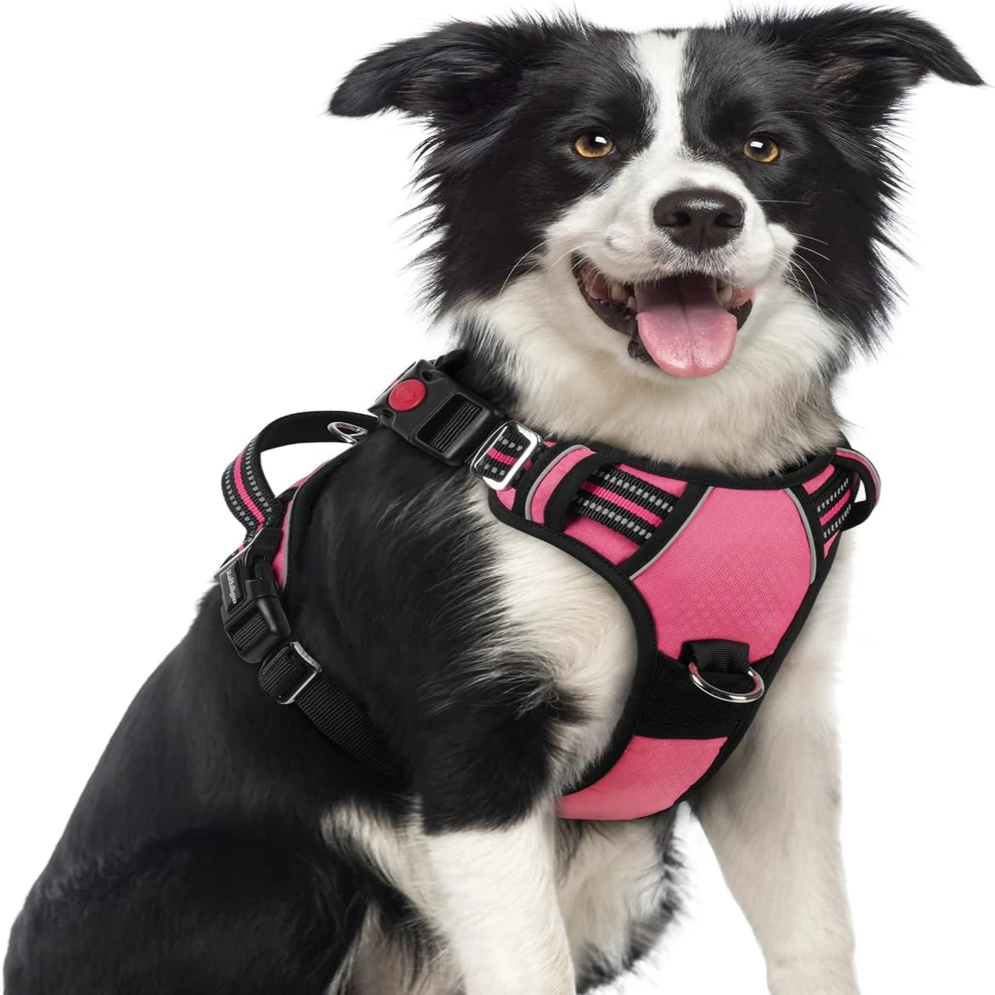 Adjustable Large Dog Harness  Padding, Reflective Strips