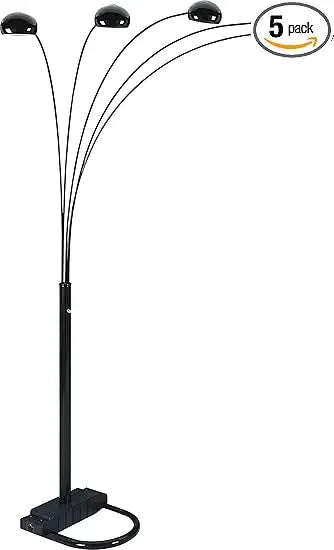 5 Adjustable Arm Arching Floor Lamp  84" Tall