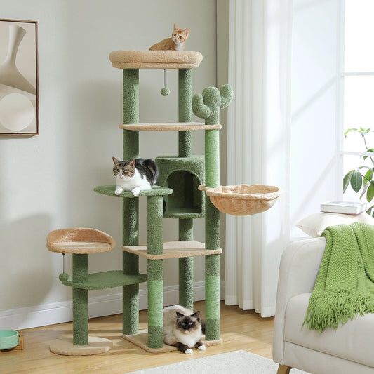 Cat Tree Large Multi-Level Large Hammock